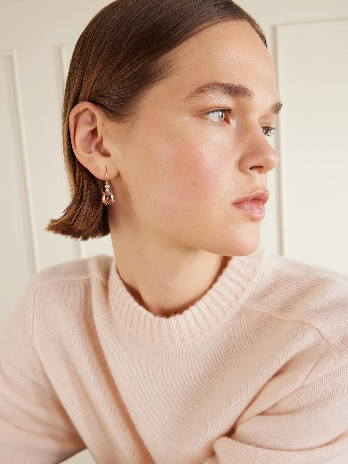 14-karat Gold, Morganite And Diamond Earrings