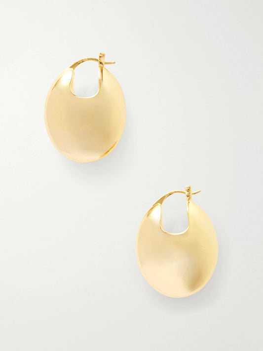 The Erin Gold-plated Silver Hoop Earrings