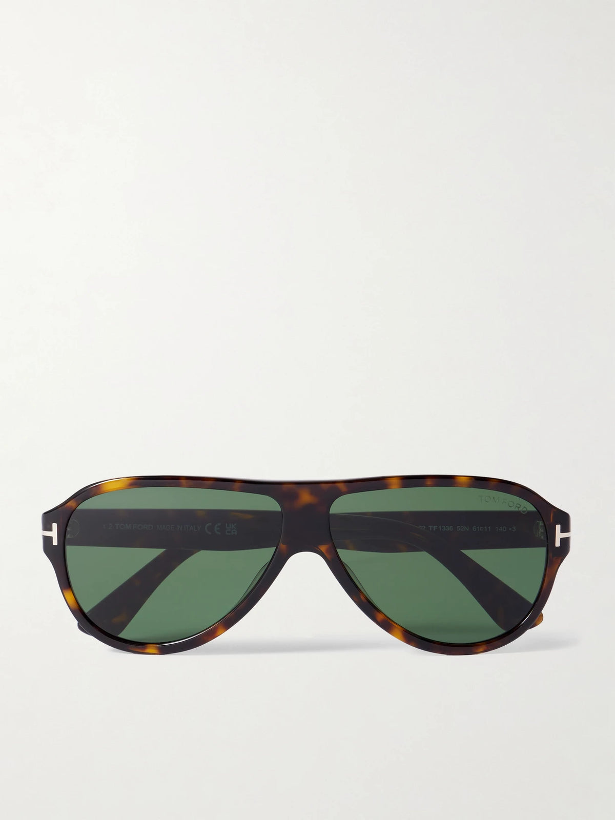 Samuele Aviator-style Tortoiseshell Acetate Sunglasses