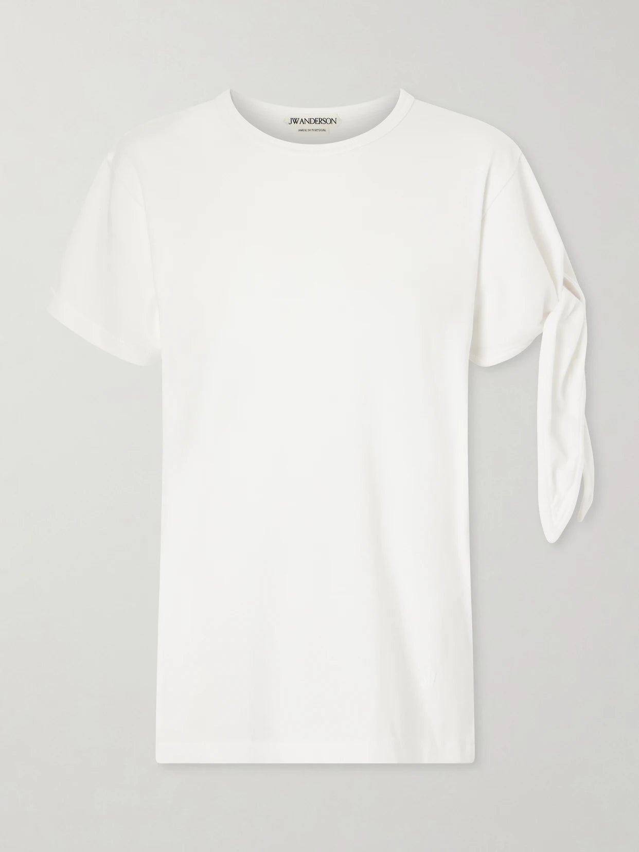 Tie-detailed Cotton T-shirt