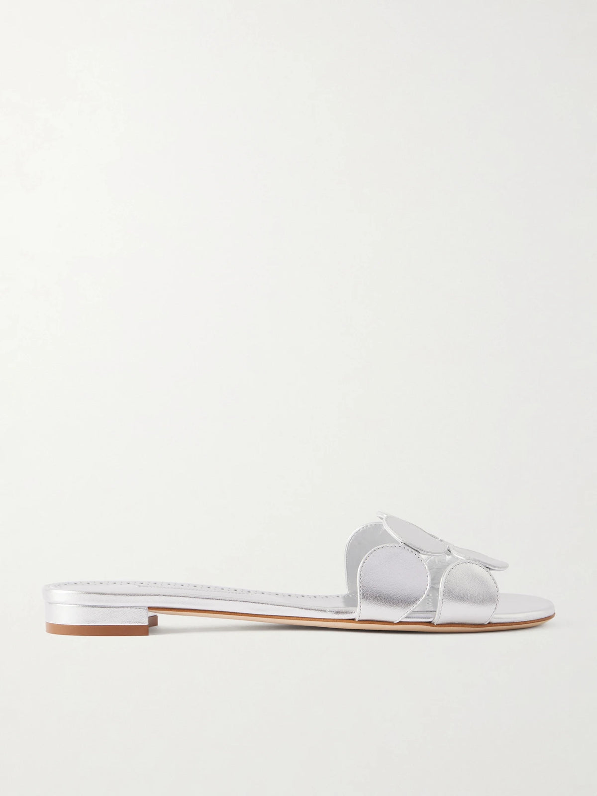Haribalmu 10 Cutout Metallic-leather Slides