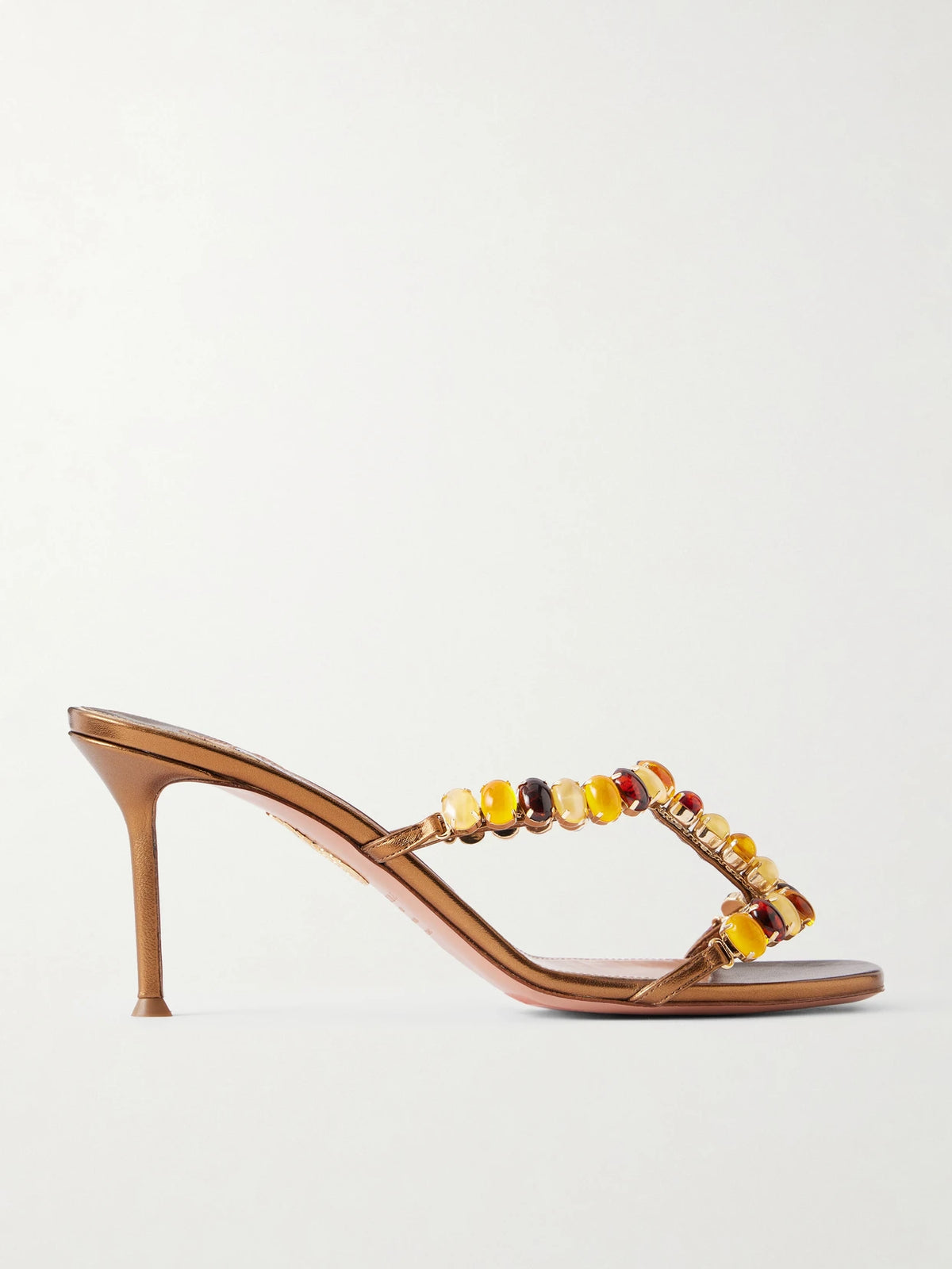 Mystic Stone 75 Crystal-embellished Leather Sandals