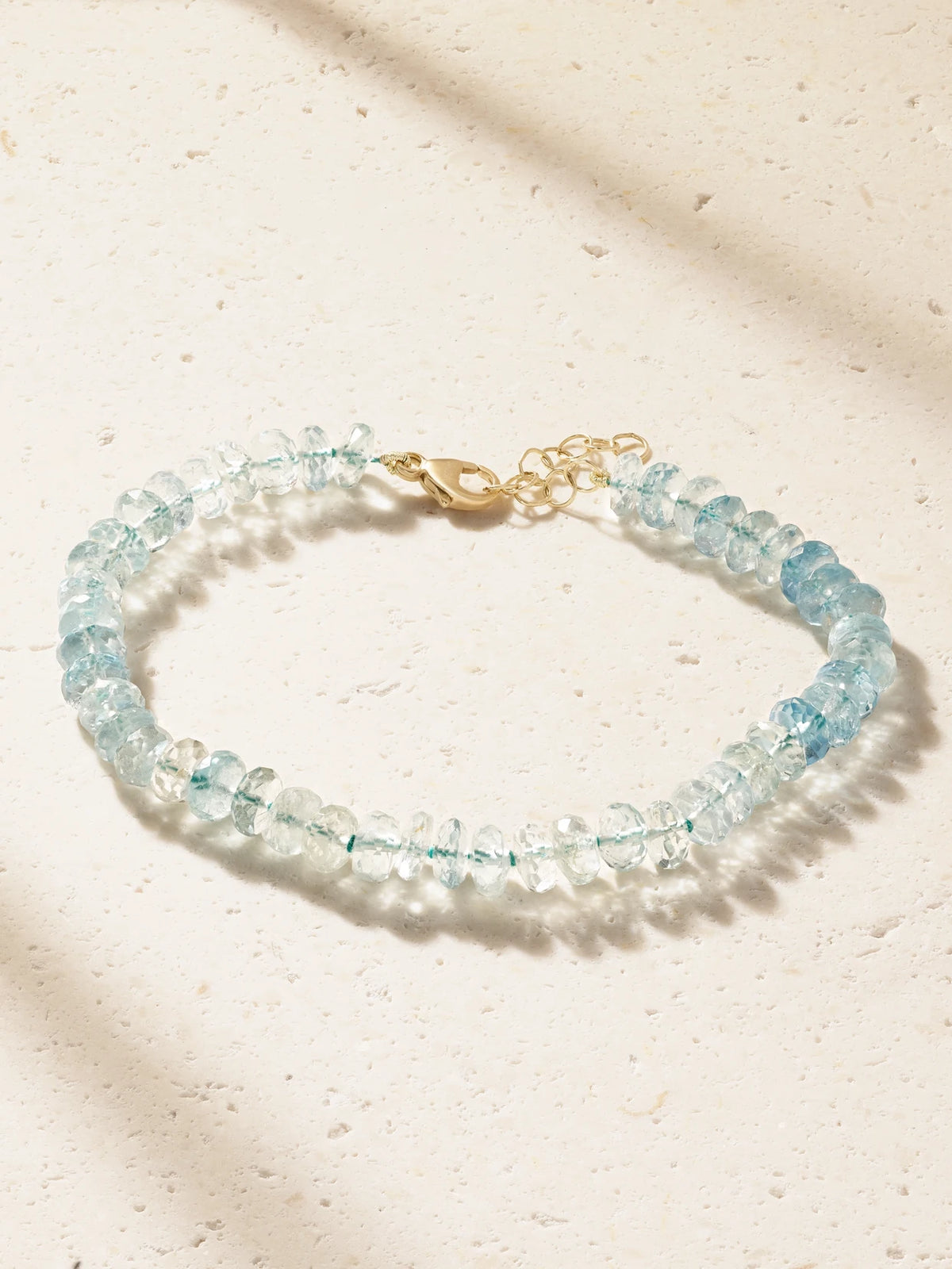 Oracle 14-karat Gold Aquamarine Bracelet
