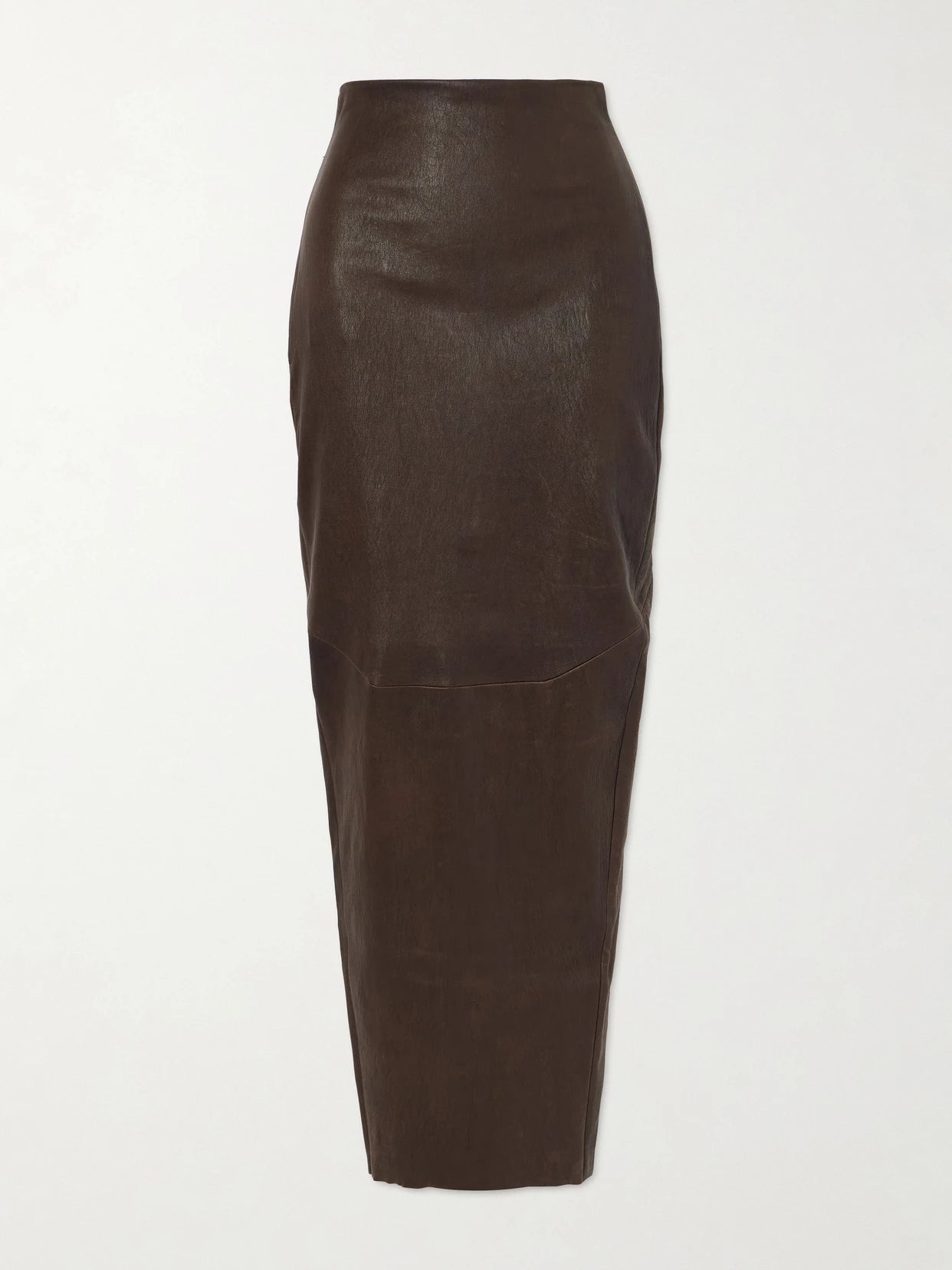 Dirt Pillar Textured-leather Maxi Skirt
