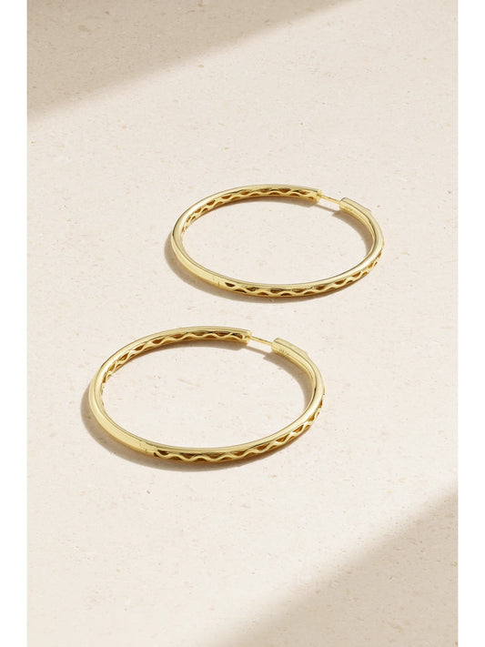 Large 18-karat Gold Hoop Earrings