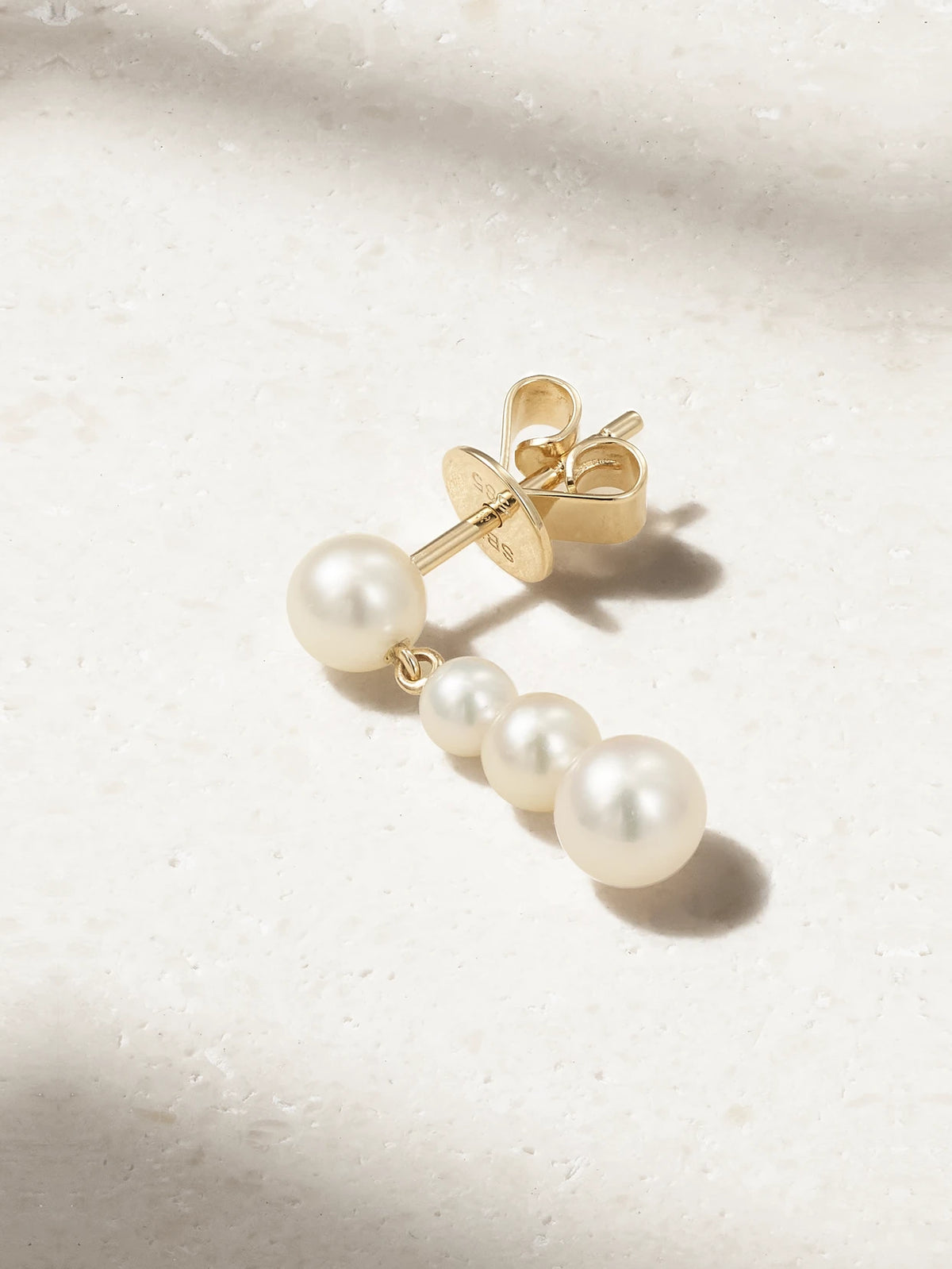 Carolina 14-karat Recycled Gold Pearl Single Earring