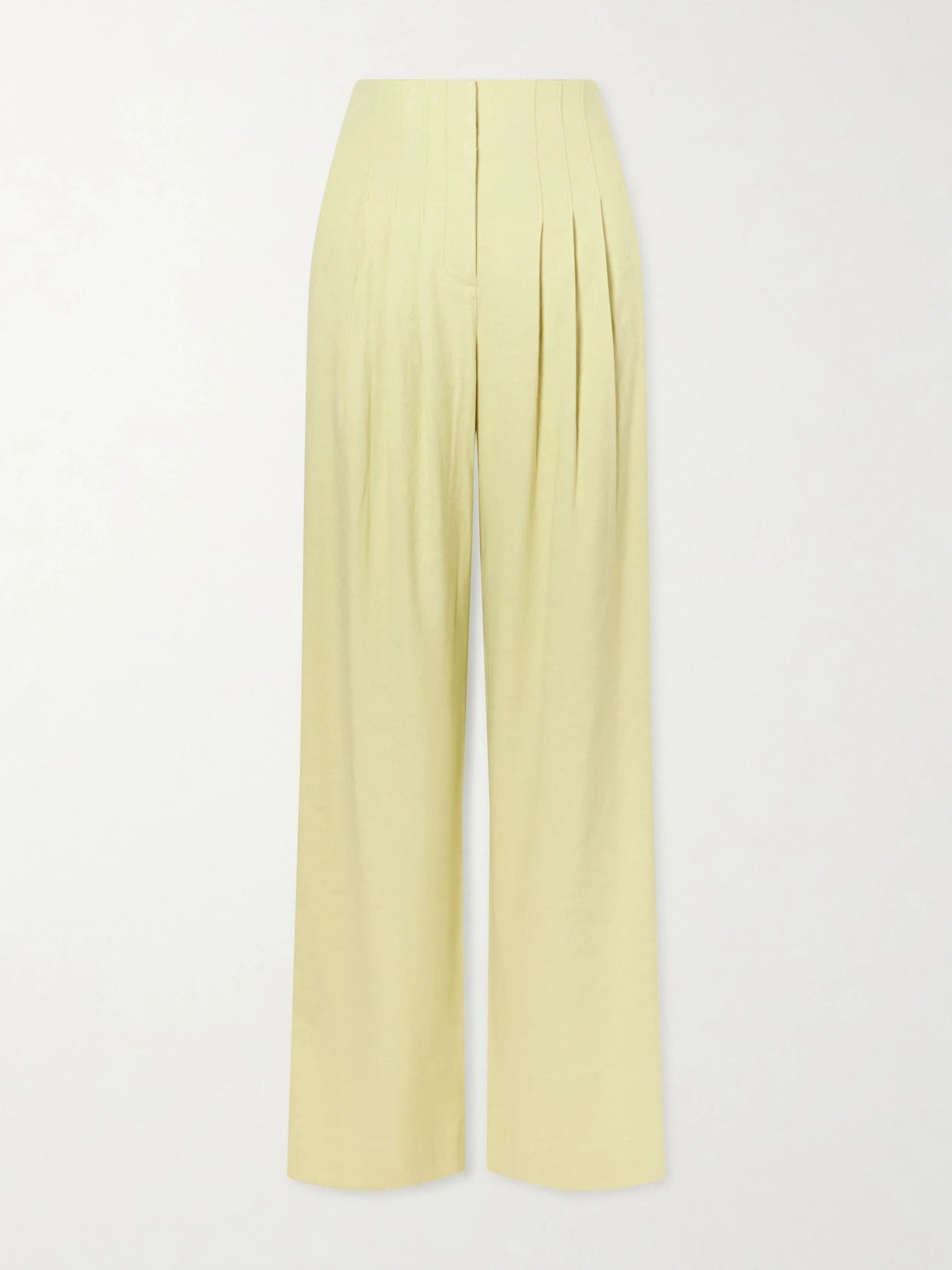Hoyt Linen-blend Twill Wide-leg Pants