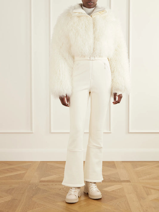 Image of Others. Product name - Nozawa Shearling And Shell Ski Suit in Ecru colour by brand - Cordova