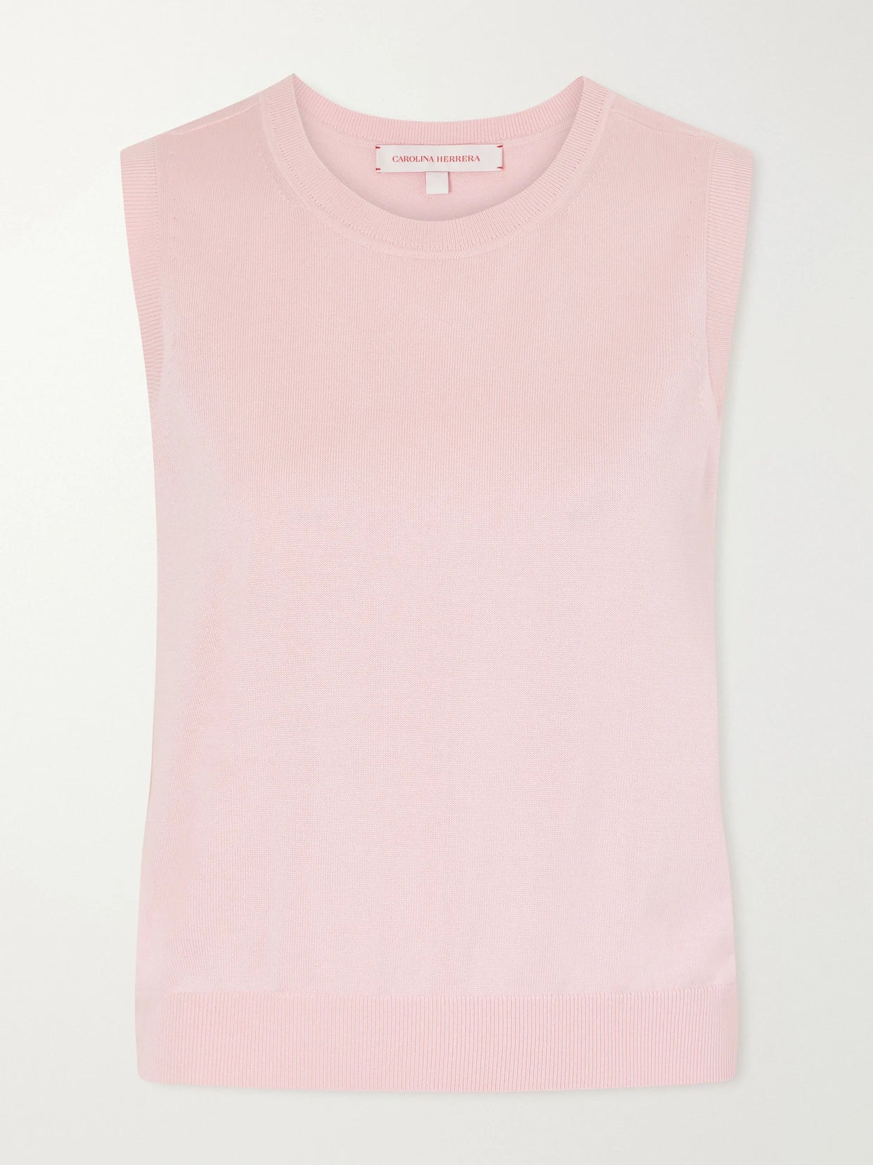 Ribbed Silk And Cotton-blend Vest