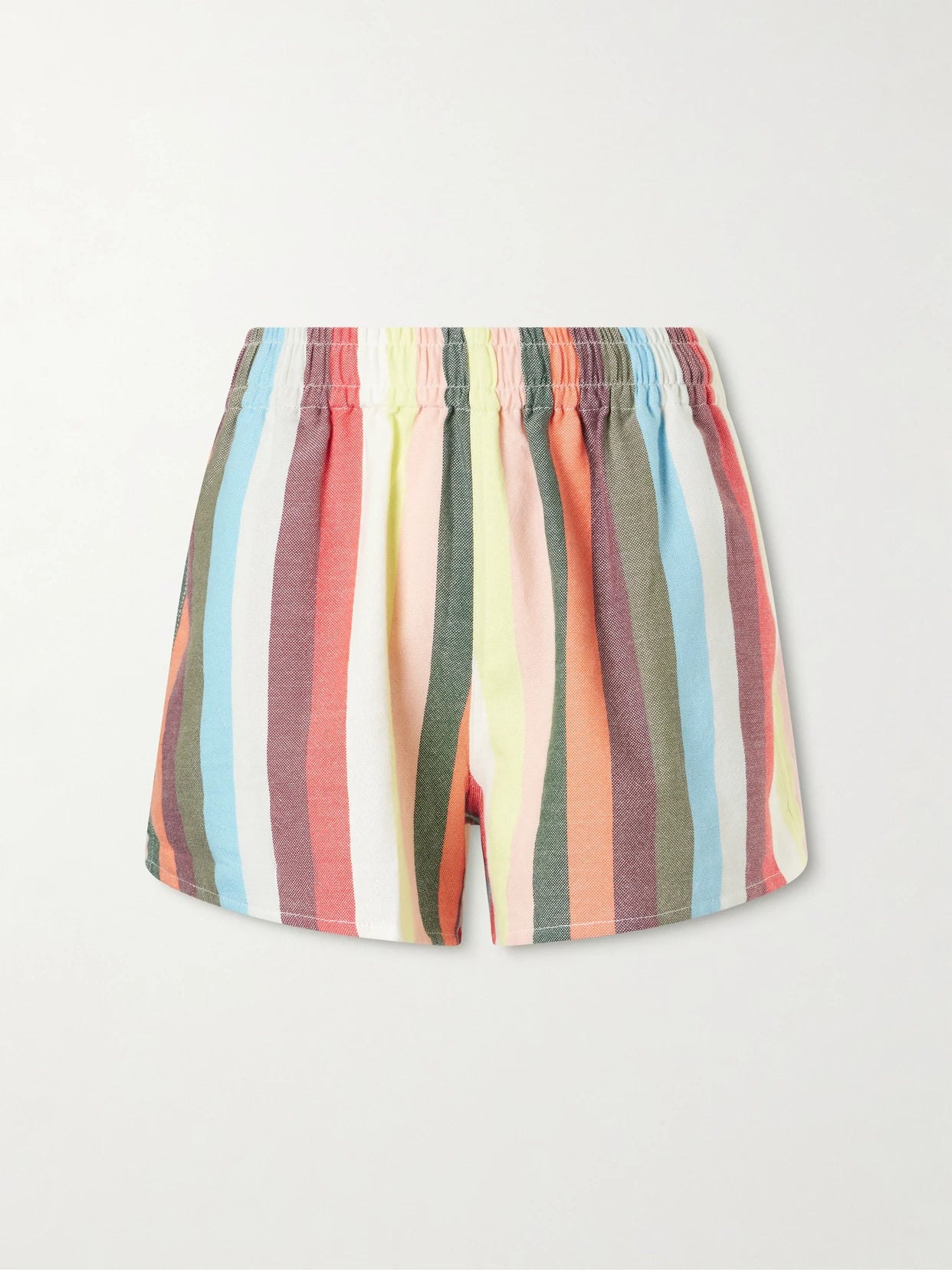 Striped Cotton Shorts