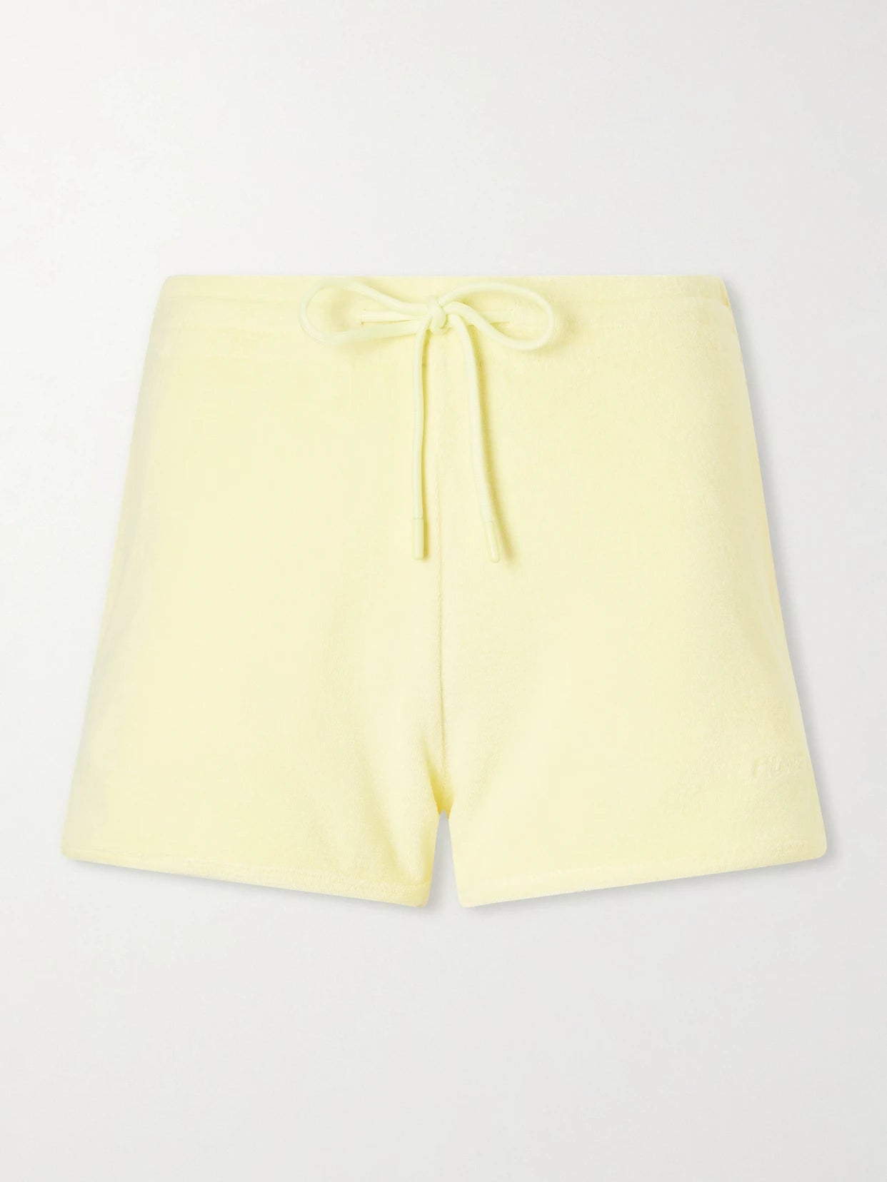 Embroidered Cotton-terry Shorts