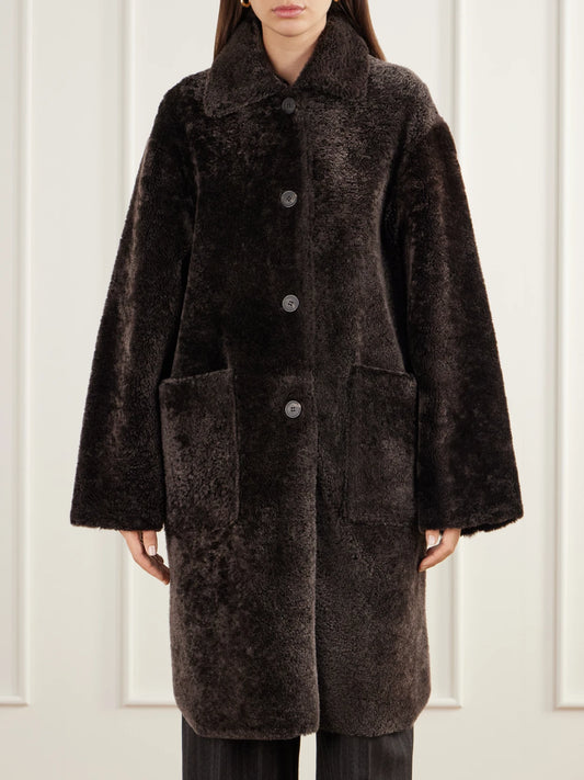 ARMA Zoey Reversible Shearling And Leather Coat