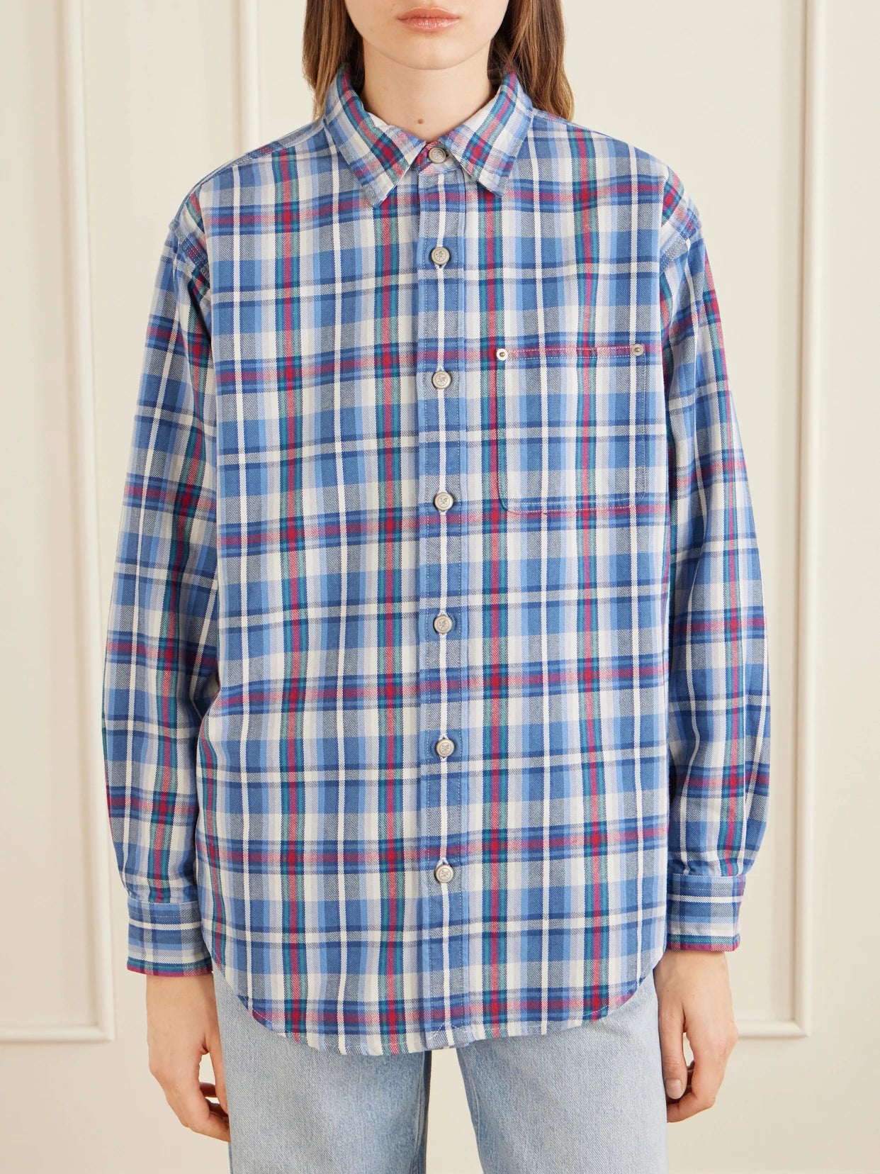 Checked Plaid Cotton Workshirt