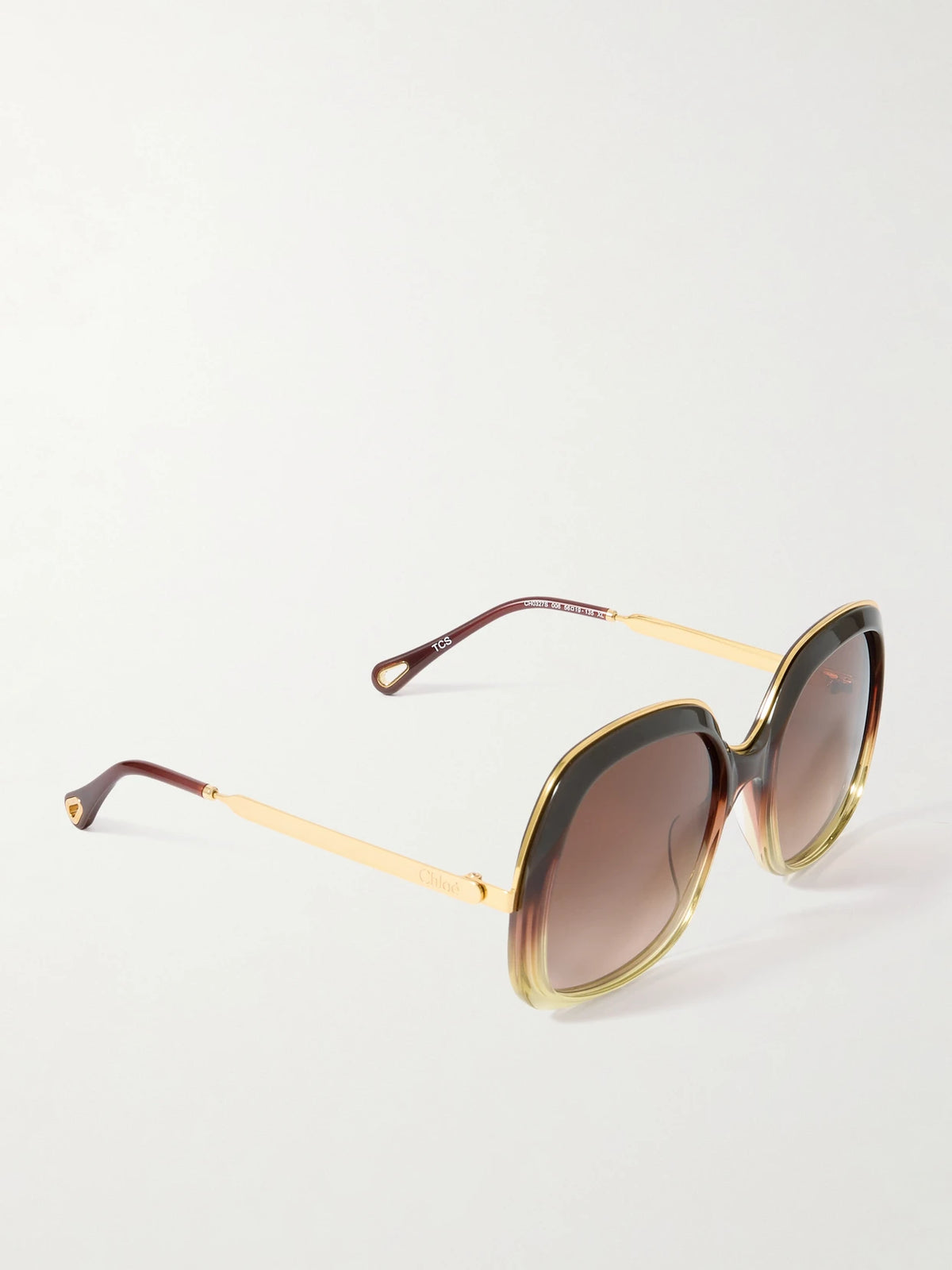 Aly Square-frame Acetate And Gold-tone Sunglasses