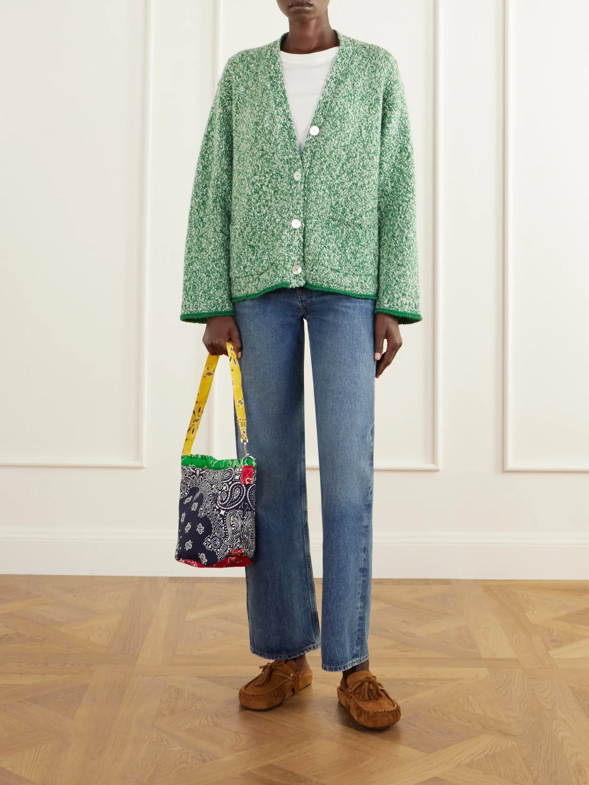 CALL IT BY YOUR NAME Sac Seau Printed Cotton-canvas Bucket Bag
