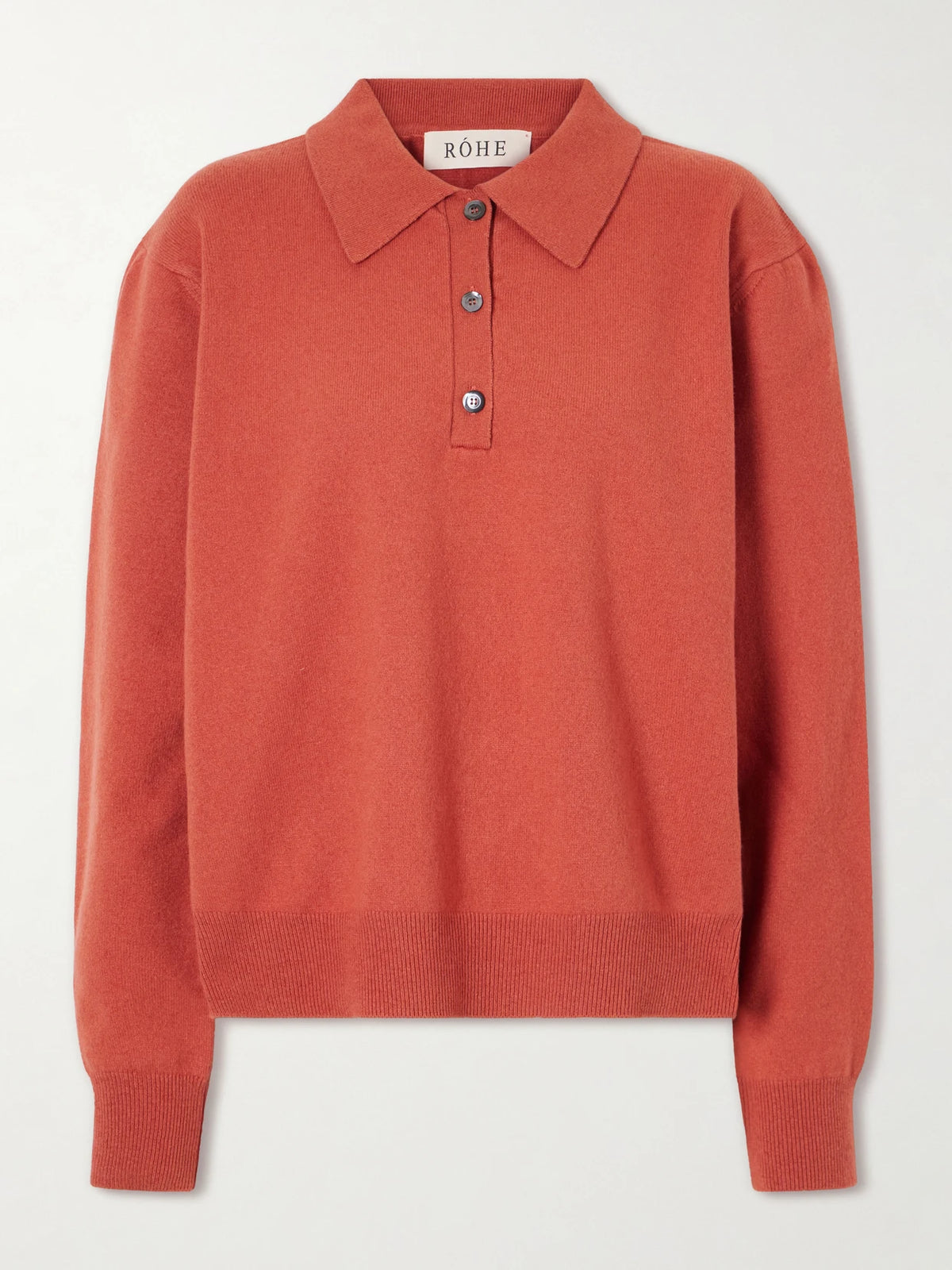RÓHE Stretch Wool And Cashmere-blend Polo Shirt