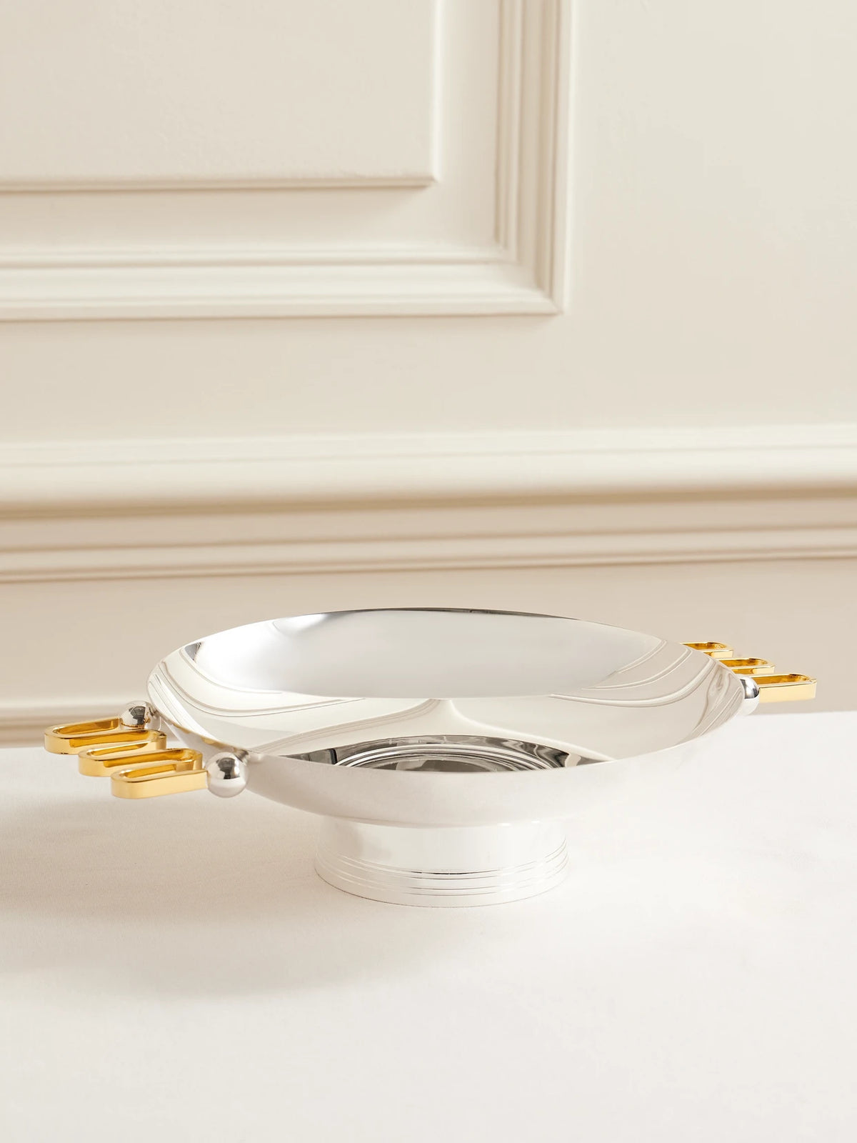 Silver-plated And Gold-tone Bowl