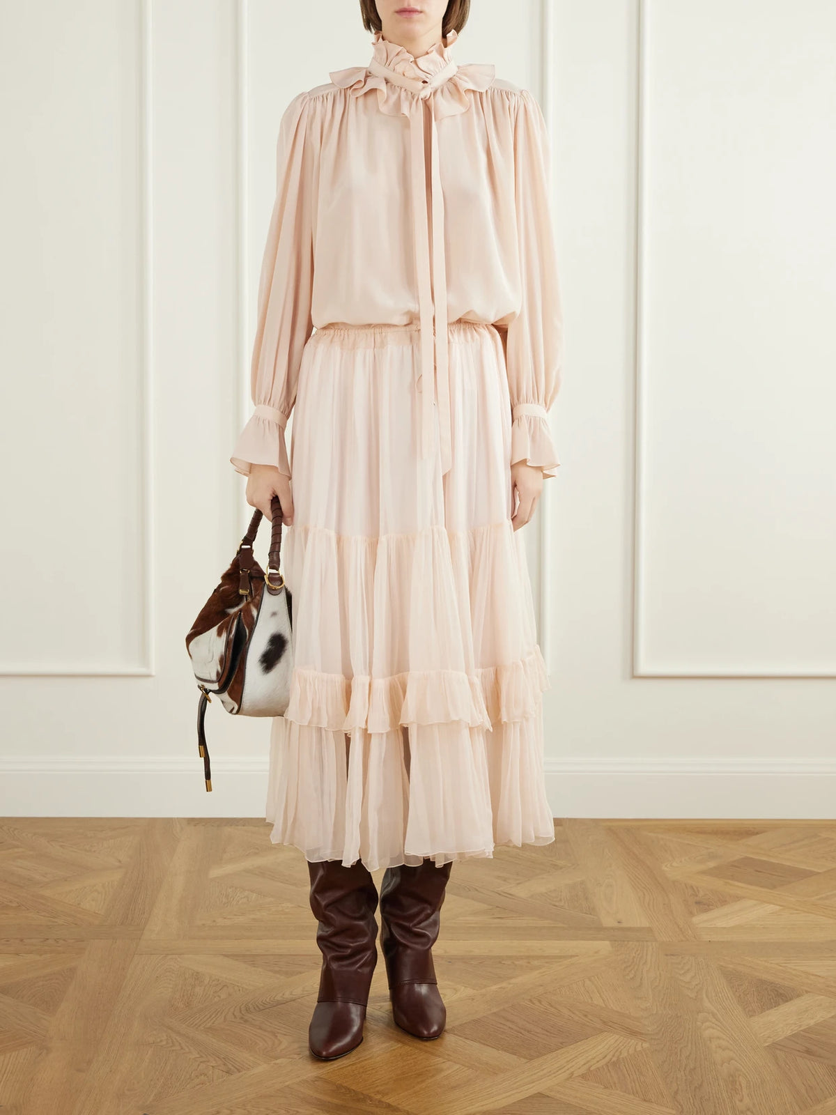 Chloé Marcie Calf Hair Shoulder Bag