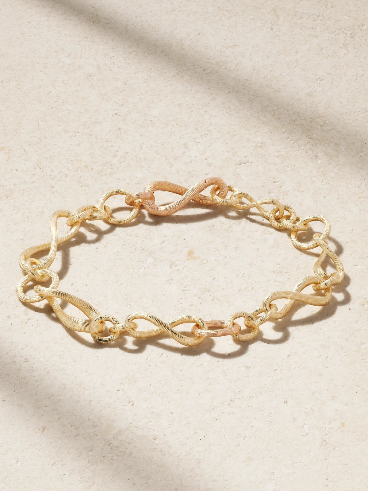Love Mini 18-karat Yellow And Rose Gold Bracelet