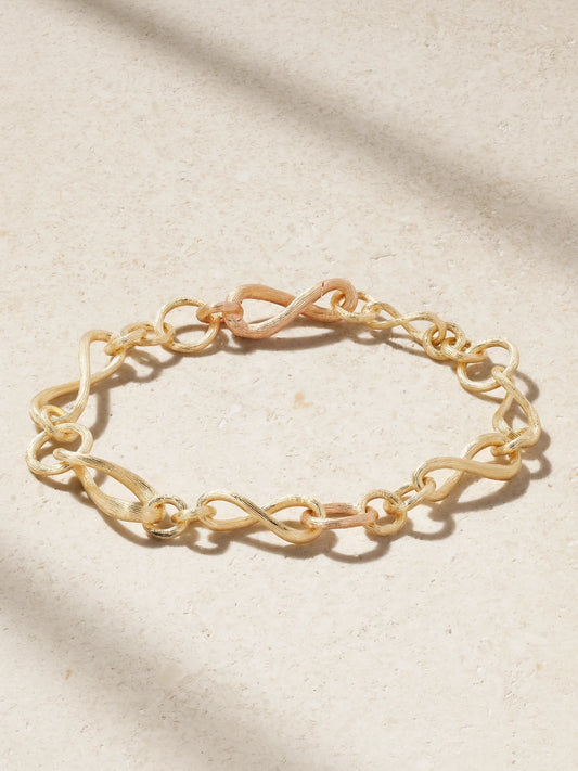Love Mini 18-karat Yellow And Rose Gold Bracelet
