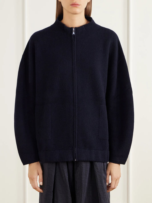Allude Wool And Cashmere-blend Zip-up Jacket