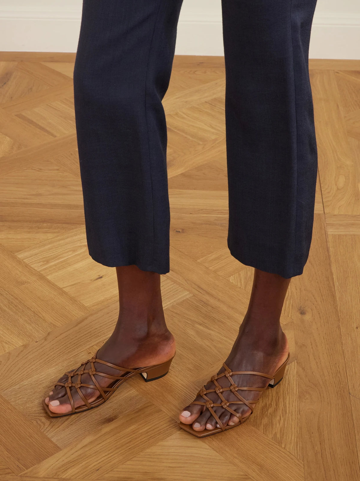 Tahla Woven Leather Sandals