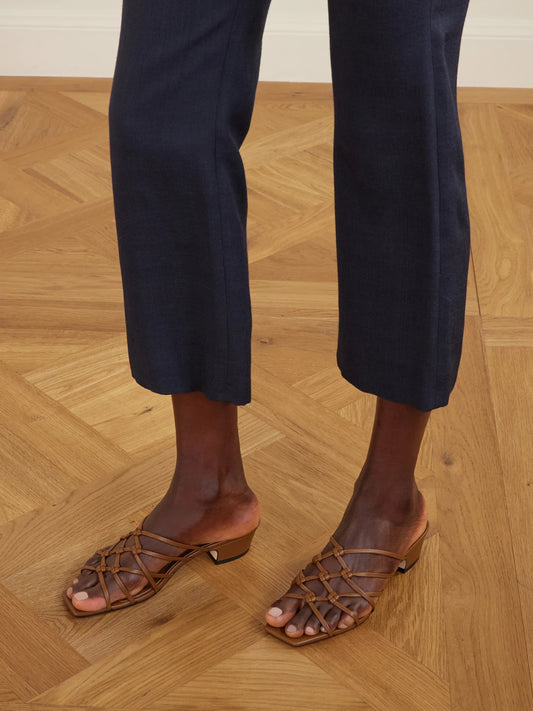 Aeyde Tahla Woven Leather Sandals