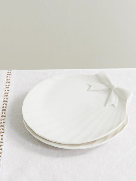 Sadaf Set Of Two Porcelain Dessert Plates