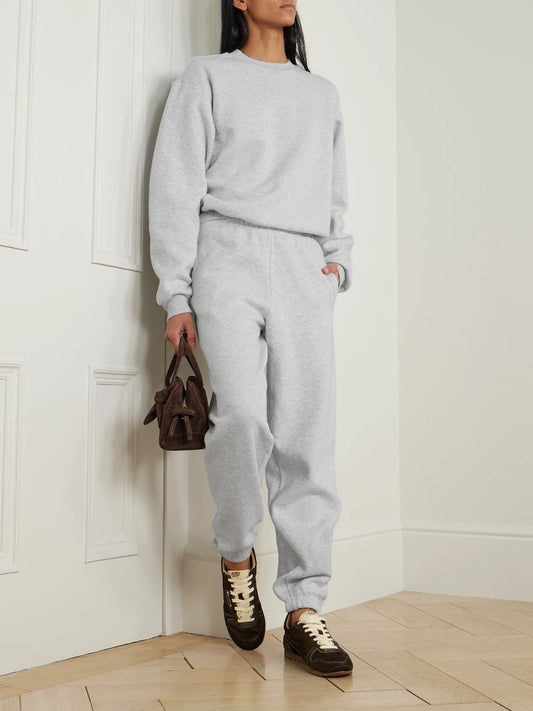 Image of Sleepwear & Loungewear. Product name - Classic Joggers - Light Heather Grey in Light gray colour by brand - SKIMS