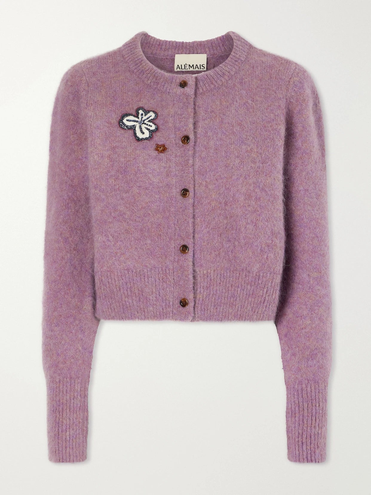 Reggie Sequin-embellished Mohair, Alpaca And Wool-blend Cardigan