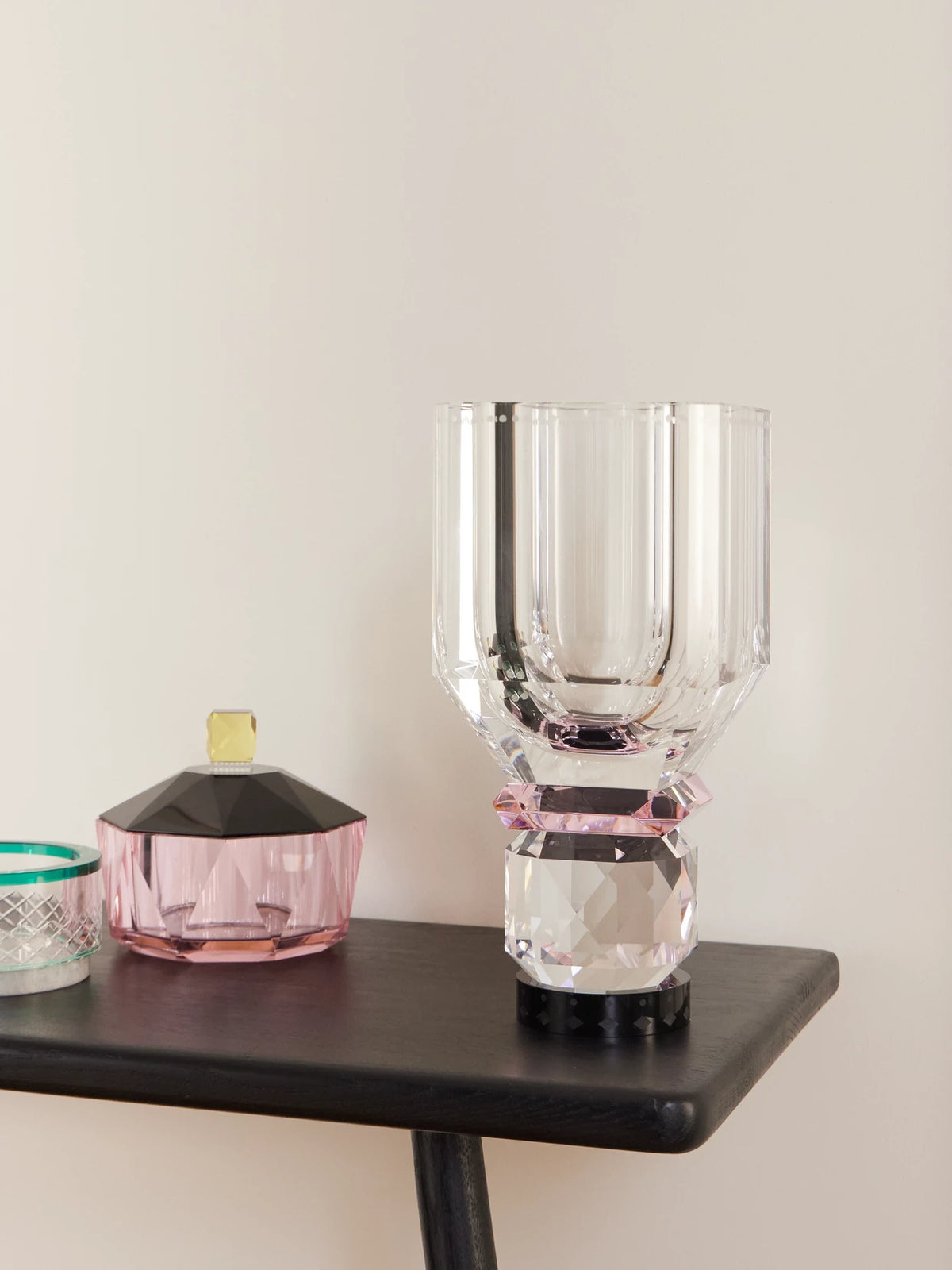 Image of Decor. Product name - Utah Crystal Vase in Clear colour by brand - Reflections Copenhagen