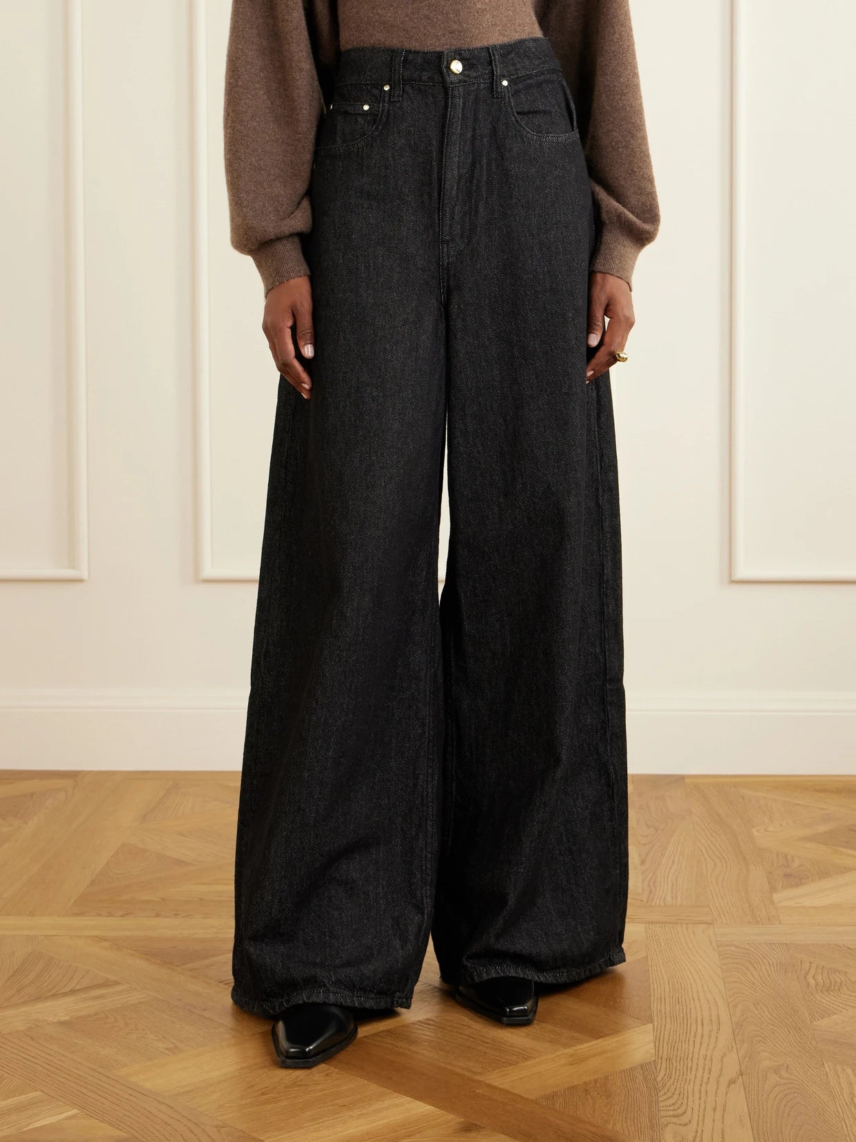 The Slick High-rise Wide-leg Jeans