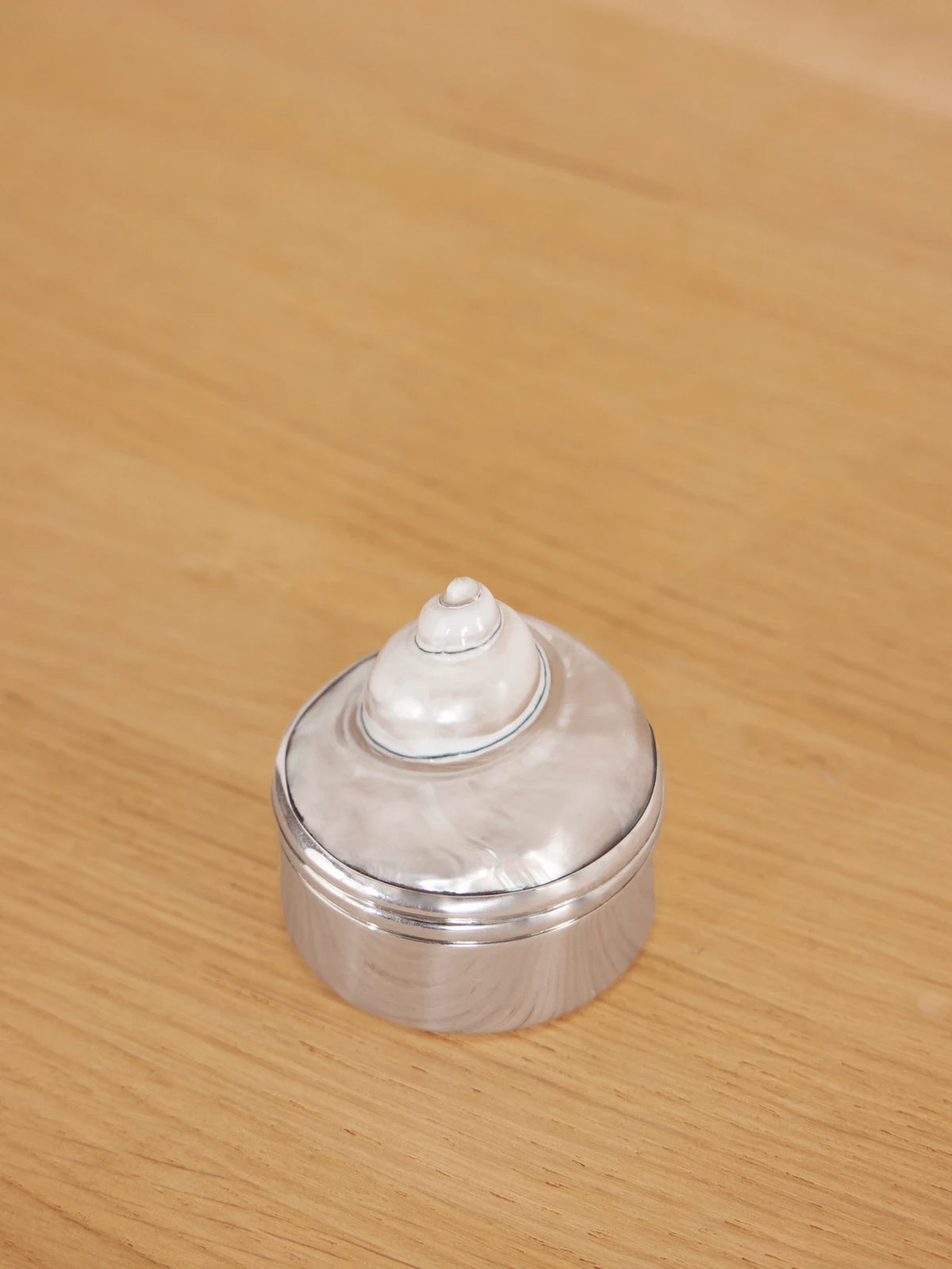 Shell Sterling Silver And Mother-of-pearl Jewelry Box