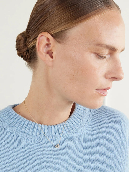 Image of Necklaces. Product name - Lucia 18-karat Recycled Gold Diamond Necklace in Multi colour by brand - Sophie Bille Brahe