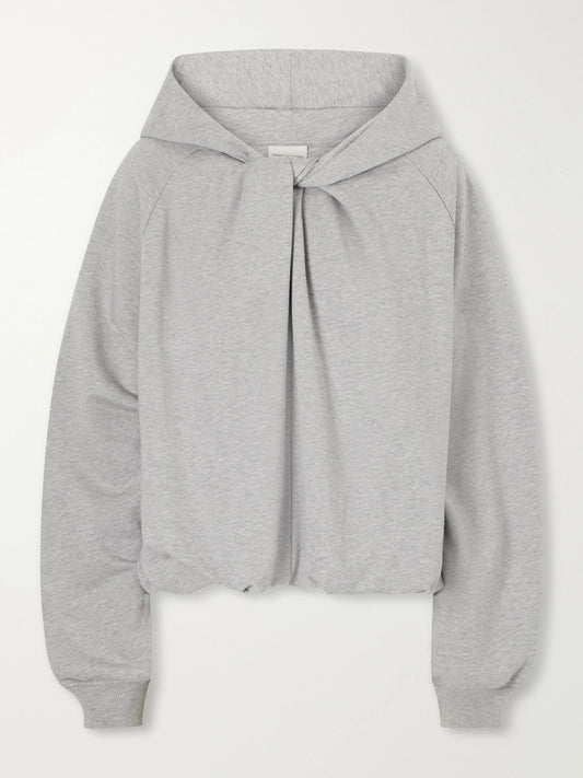 Dries Van Noten Knotted Cotton-jersey Hoodie