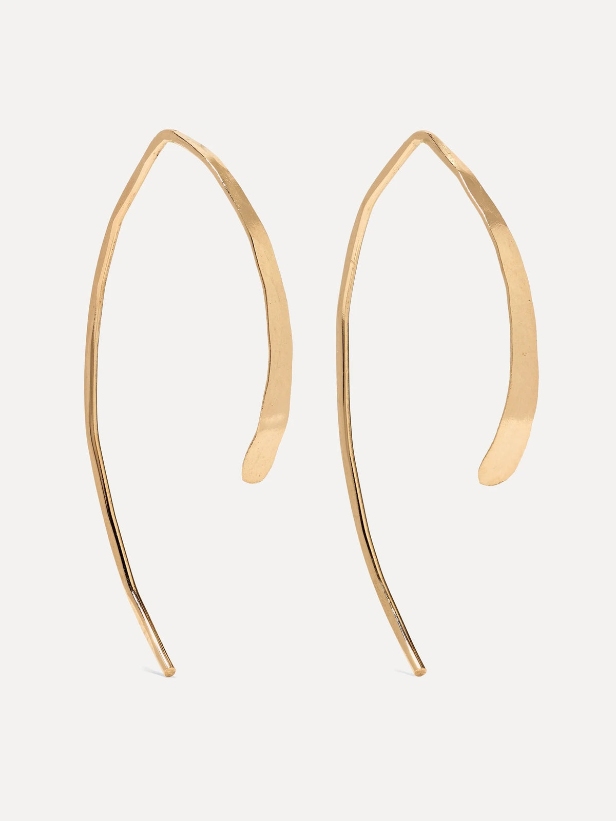 Wishbone 14-karat Gold Earrings