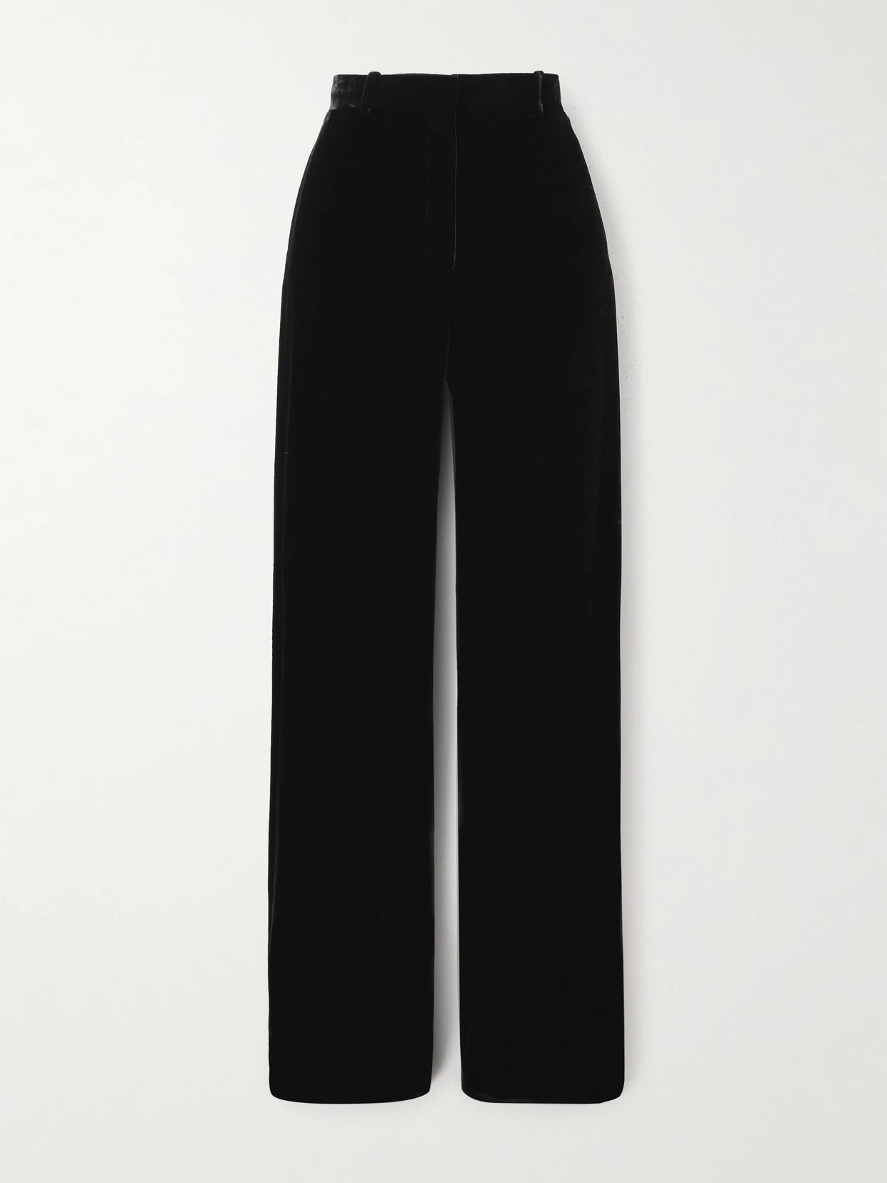 Image of Sleepwear & Loungewear. Product name - Goldie Velvet Wide-leg Pants in Black colour by brand - Loro Piana