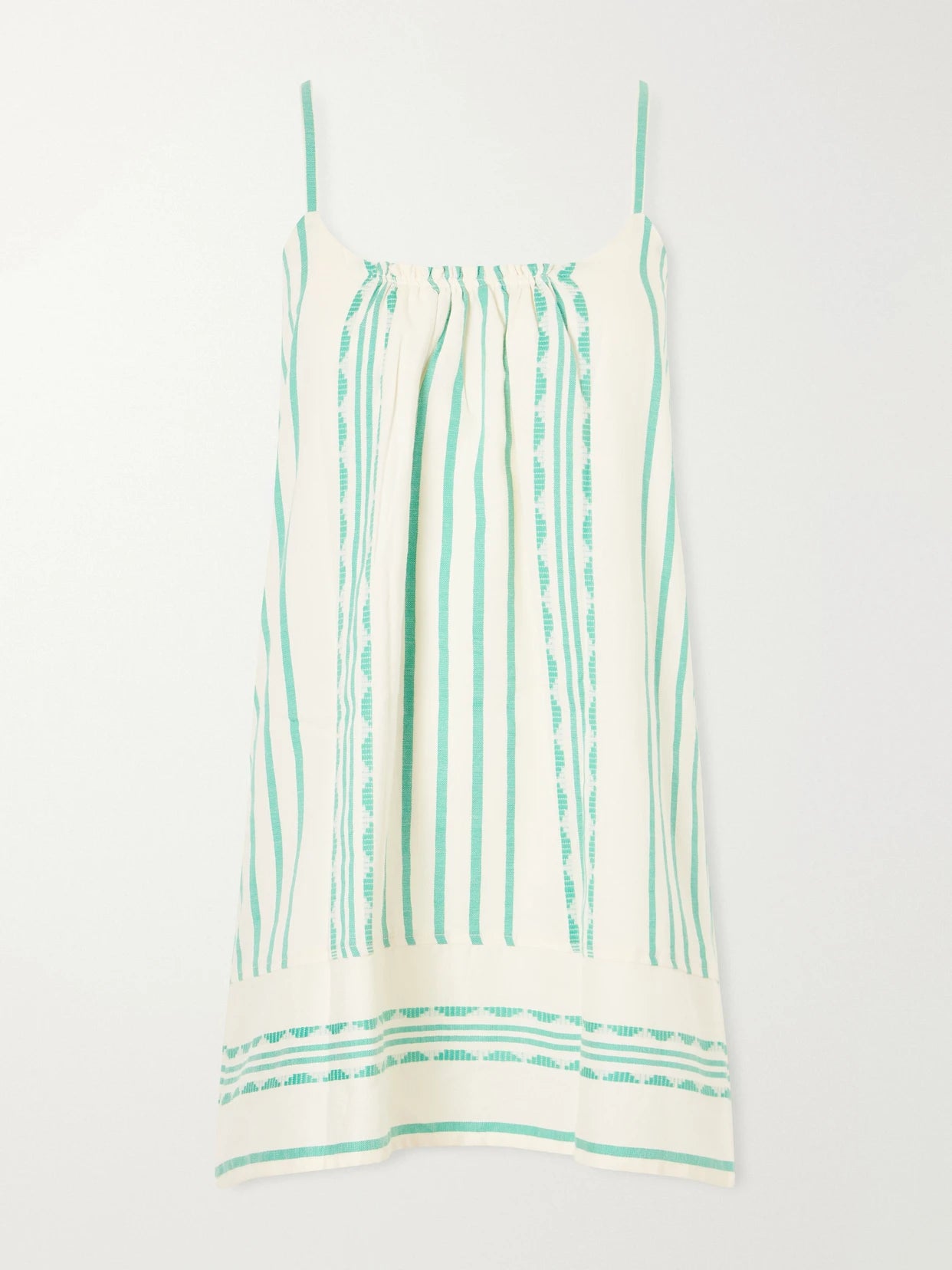 Zina Striped Cotton Mini Dress