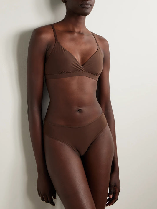 Fits Everybody Crossover Bralette - Cocoa