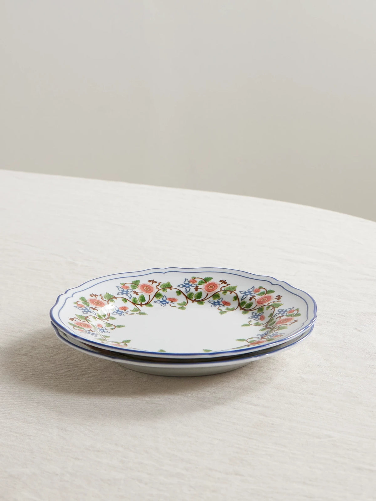+ Ginori 1735 Set Of Two Martina Porcelain Dessert Plates