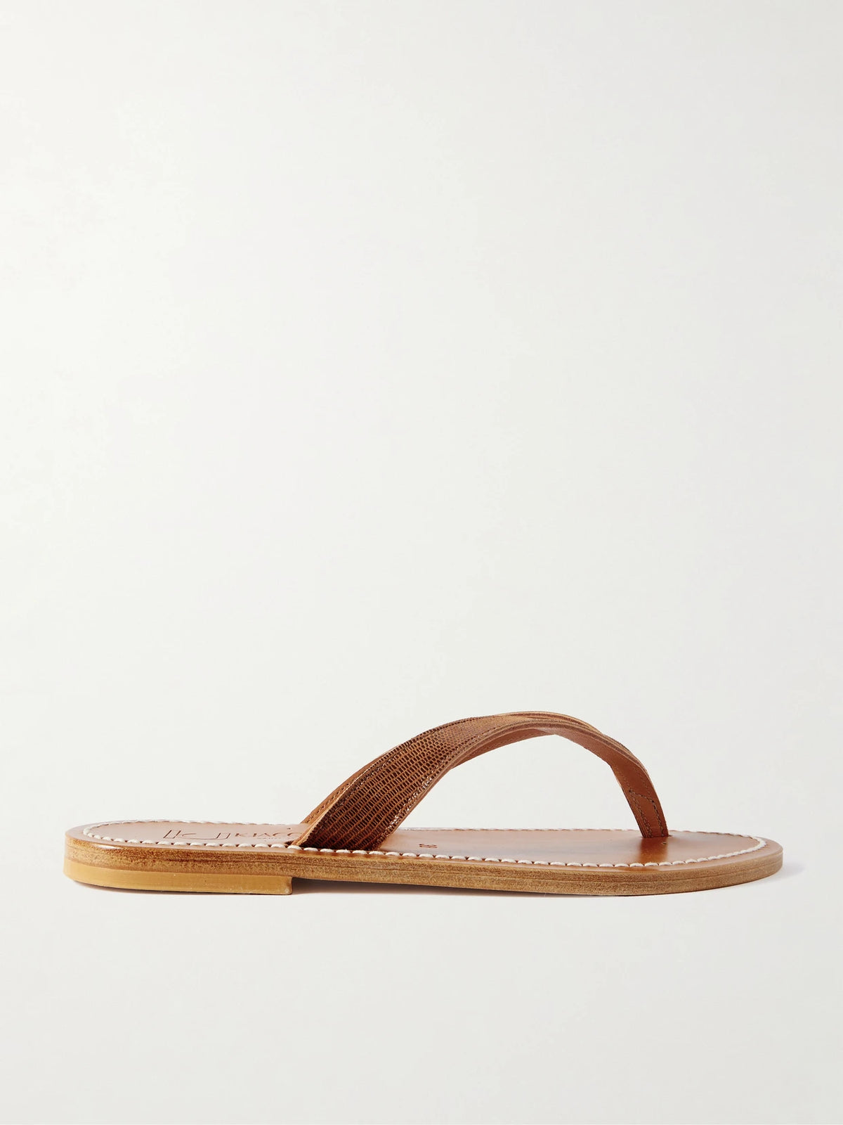 Torino Lizard-effect Leather Sandals