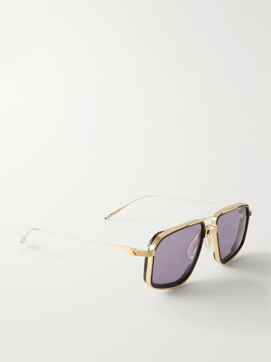 Jacques Marie Mage Jagger Double-bridge Aviator-style Titanium Sunglasses