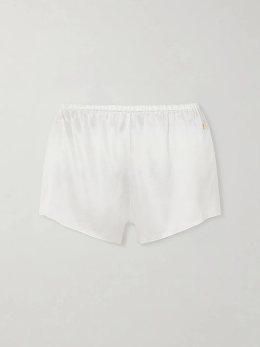 Lane Silk-blend Satin Shorts