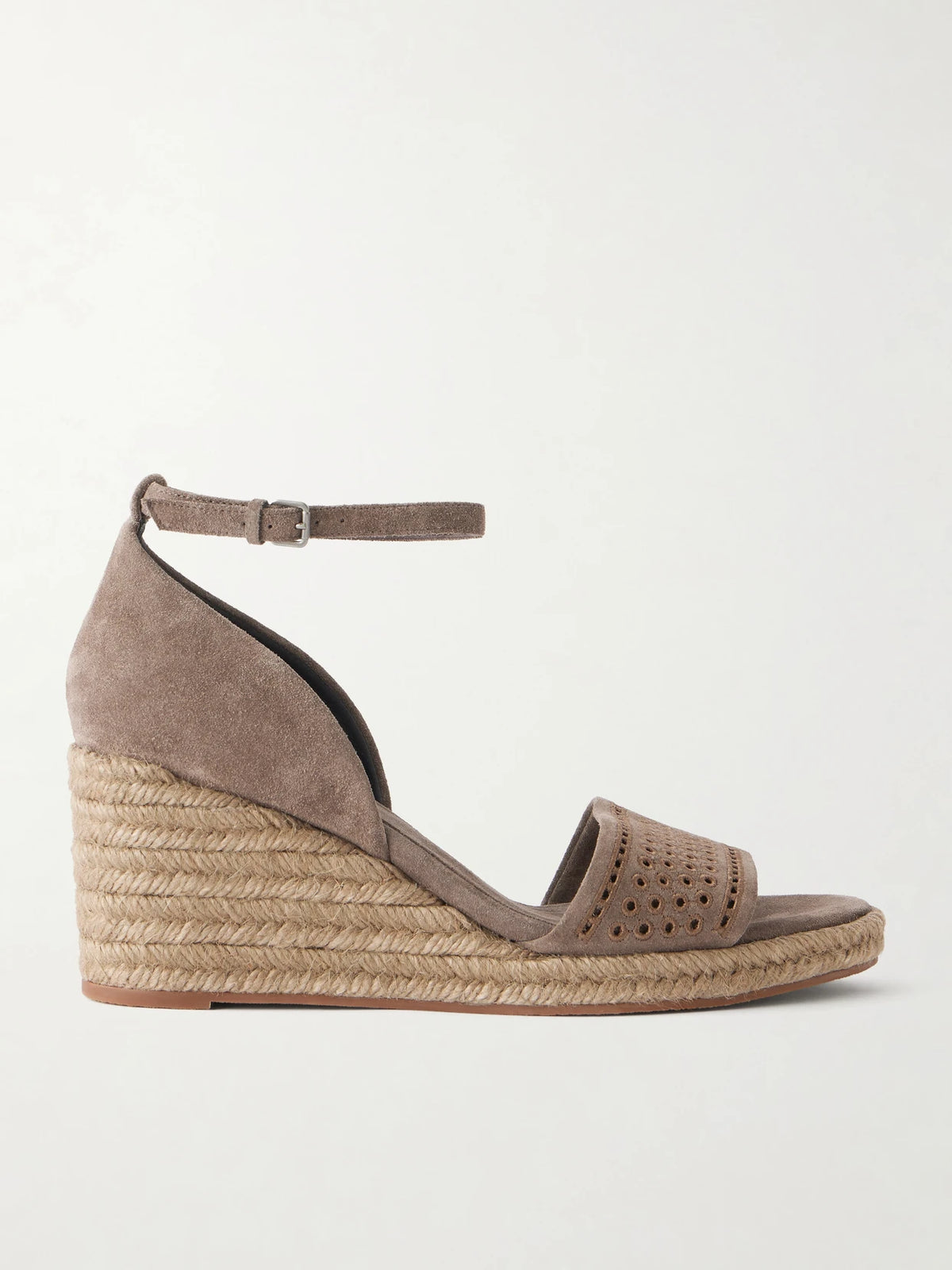 Wedge Suede Espadrille Platform Sandals
