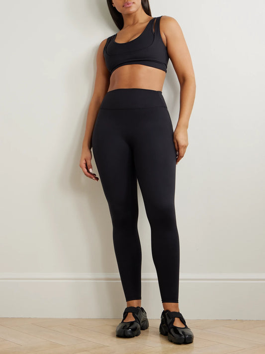 Image of Sleepwear & Loungewear. Product name - + Nike 26" Leggings - Obsidian in Black colour by brand - SKIMS