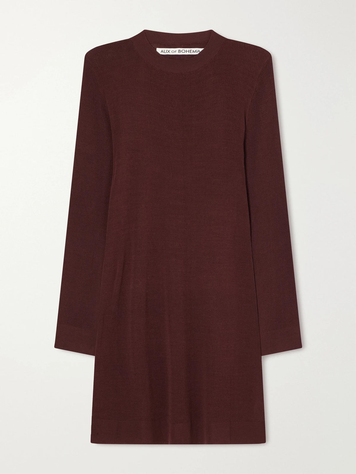 ALIX OF BOHEMIA Romy Rib-trimmed Knitted Mini Dress