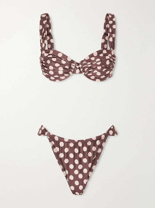 Sol And Andez Polka-dot Recycled Bikini