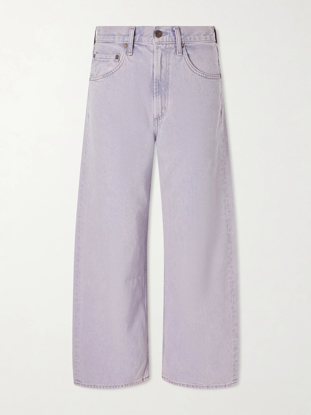 Low Curve Crop High-rise Wide-leg Jeans