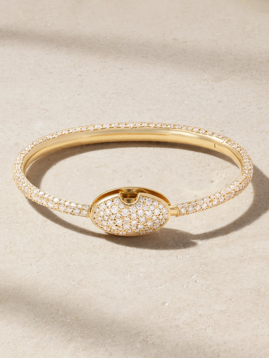 Allstone Oval Musgrave 18-karat Gold Diamond Bracelet