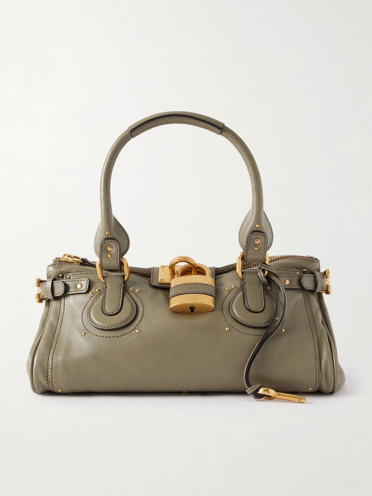 Paddington Embellished Textured-leather Tote